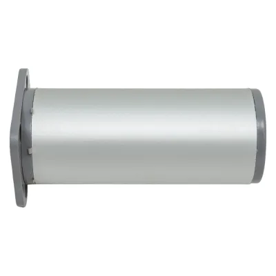 Ножка Tech-Krep алюминий, круглая, регулируемая, сверху, D40x100 мм, матовый хром - накл. 127772