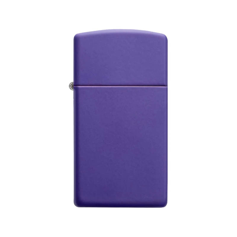 Зажигалка Zippo Slim с покрытием Purple Matte, латунь/сталь, фиолетовая, матовая, 29x10x60 мм 1637