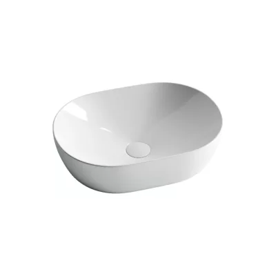 Накладной умывальник чаша Ceramicanova Element овальная, 480х350х130 мм CN5010