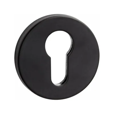 Накладка на цилиндр PUERTO серия SLIM, черный INET AL 06 slim B