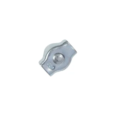 Зажим для стальных канатов STEELREX одинарный, SIMPLEX, цинк, 6 мм, упаковка 1 шт. 0521006000W100000110