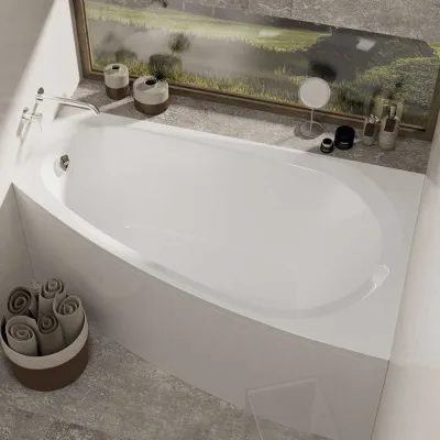 Ванна ALBA SPA Baline асимметричная, правая, 150x90 ВАС012000П100