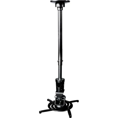 Кронштейн для проектора Cactus CS-VM-PR01L-BK черный, потолочный, поворотный и наклон мин 60.4 см, макс 84.3 см 441586