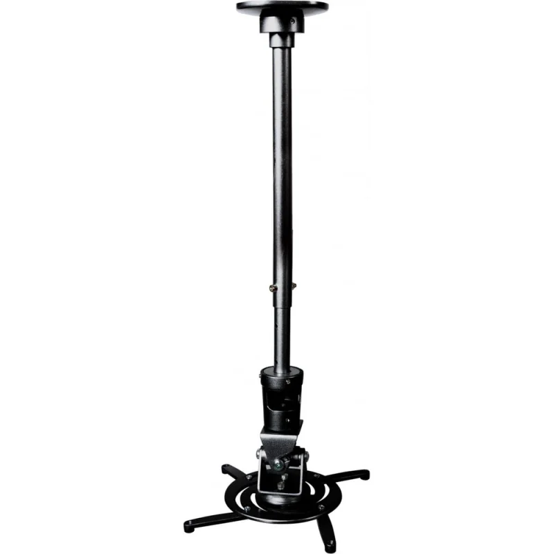 Кронштейн для проектора Cactus CS-VM-PR01L-BK черный, потолочный, поворотный и наклон мин 60.4 см, макс 84.3 см 441586