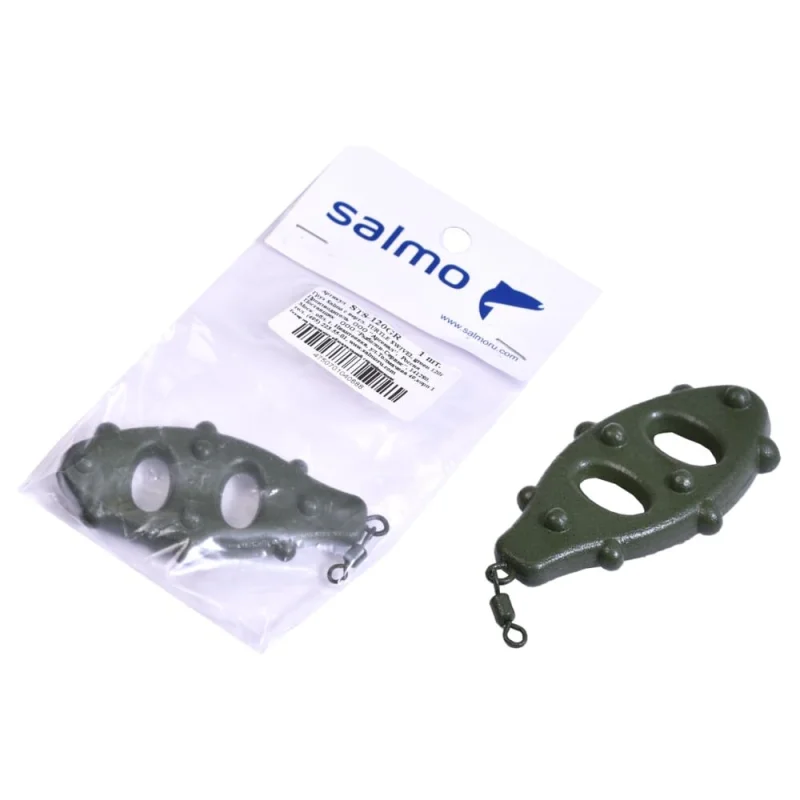 ΠΡΡΠ· Ρ Π²Π΅ΡΡΠ»ΡΠ³ΠΎΠΌ SALMO TURTLE SWIVEL green 120Π³ STS-120GR