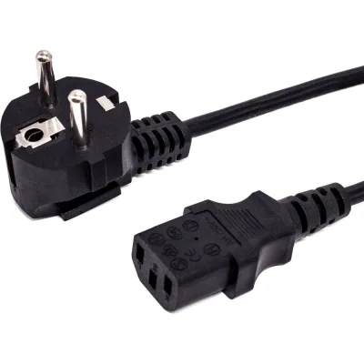 Кабель питания FL-PC10-EU-C13-1.2M CEE 7/7- С13, 3х0.75мм², 220В, 10A, чёрный, 1.2м Filum 00-00873340