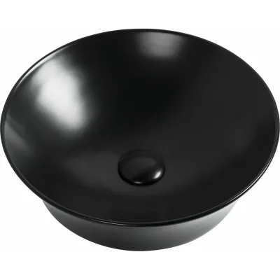 Керамическая накладная раковина Aquanet SMART-1-MB 420х420х125, черный матовый 00273686