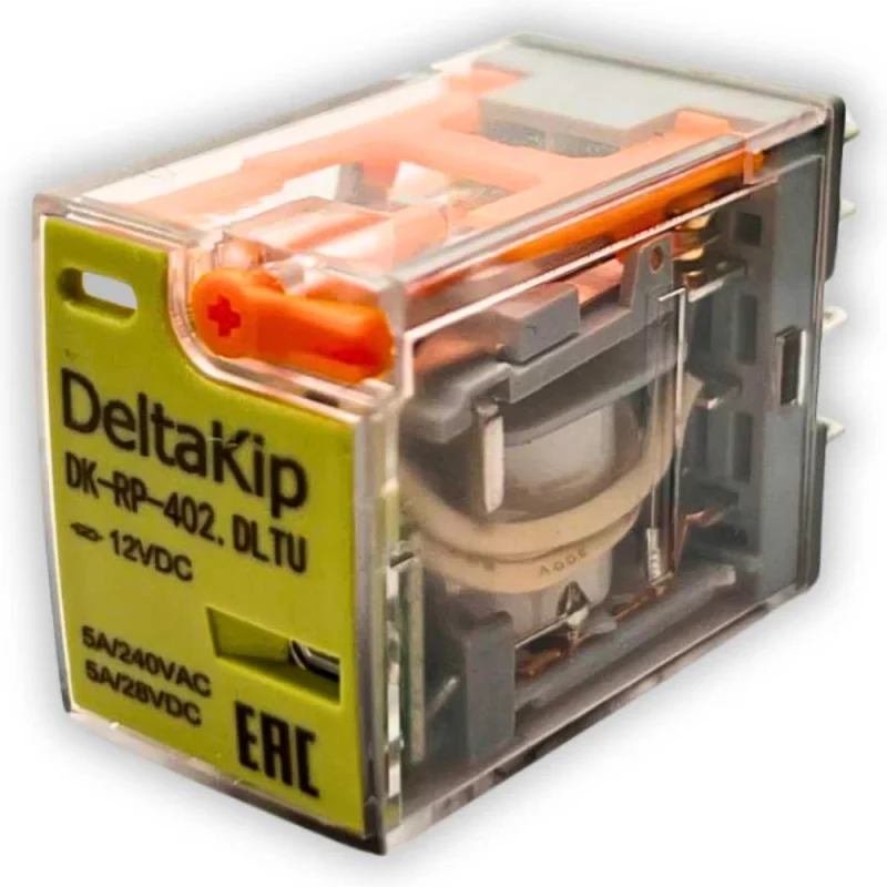 Промежуточное реле DELTAKIP DK-RP (402.DLTU, 4 конт., 12V DC) DK-K0000001