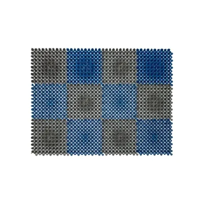 Щетинистое покрытие ComeForte модульная 42x56 см из 12-ти сегментов серо-синий СС000663