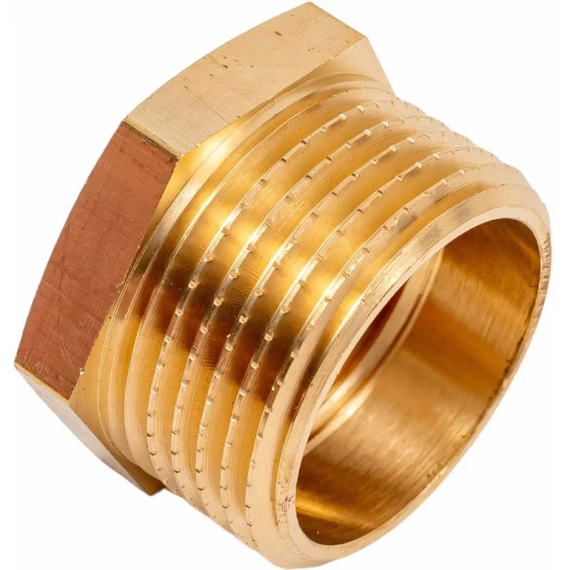 Латунный переход AV Engineering шестиугольный, наружная-внутренняя 1x3/4 AVE305005