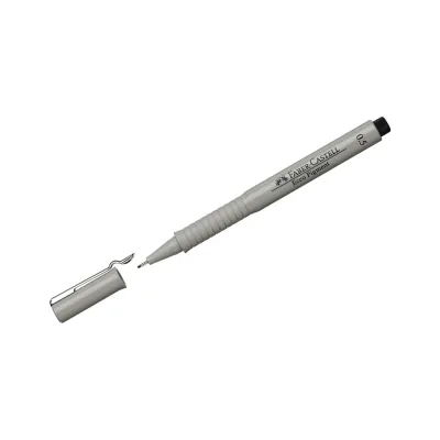 Капиллярная ручка Faber-Castell Ecco Pigment черная, 0.5 мм 166599