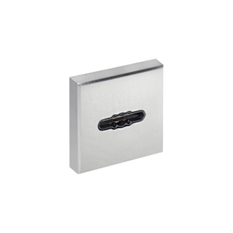 Ключевина сувальдная Doorlock dl es01/s/l/a mbsn матовый никель, квадратная розетка, автоматическая шторка, 1 шт. 73375