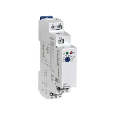 Реле контроля фаз ONI ORF-08D 3 фазы, 2 контакта, 220-460В AC ORF-08D-220-460VAC