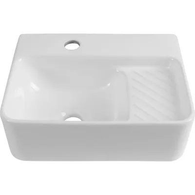 Раковина керамическая подвесная Aquanet COMFORT-1 400x310x130 с отв.под смеситель, белый (326027) 00326027