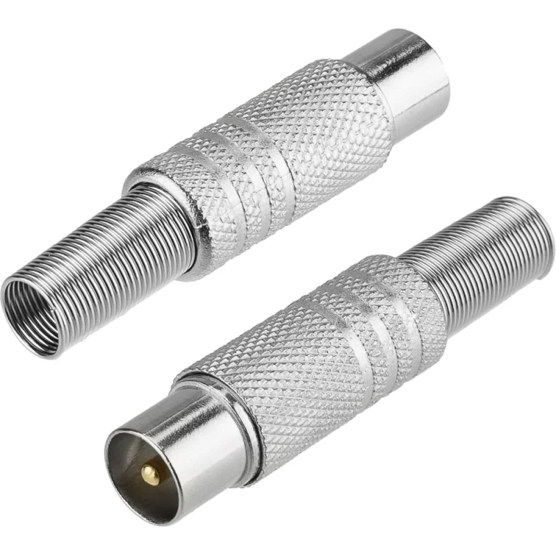Антенный разъем, штекер ТВ с пружиной, RG-6 REXANT 06-0016-A