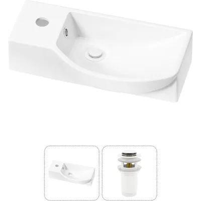 Комплект Wellsee 2 в 1 Lavinia Boho Bathroom Sink накладная/подвесная раковина 45x24 см 20216080R