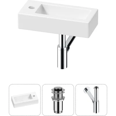 Комплект Wellsee 3 в 1 Lavinia Boho Bathroom Sink накладная/подвесная раковина 37x18 см 20215885R