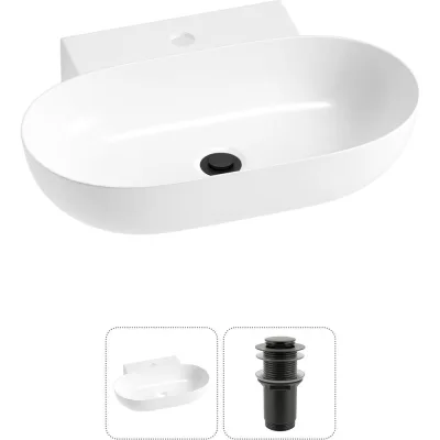 Комплект Wellsee 2 в 1 Lavinia Boho Bathroom Sink накладная/подвесная раковина 58x40 см 20215128R