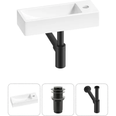 Комплект Wellsee 3 в 1 Lavinia Boho Bathroom Sink накладная/подвесная раковина 38x14 см 20215942R