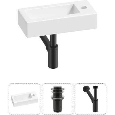Комплект Wellsee 3 в 1 Lavinia Boho Bathroom Sink накладная/подвесная раковина 37x18 см 20215858R