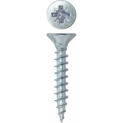 Универсальный саморез Rizzel Pz 4,5x30 белый цинк 7000 шт 00-00464455