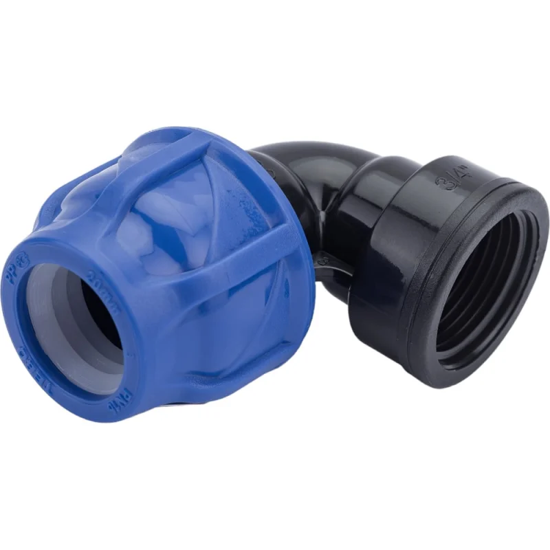 Отвод компрессионный вн. резьба TEBO ПНД 20x3/4" T-ПНД.О.4.20-34.CN