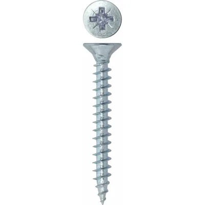 Универсальный саморез Rizzel Pz 5,0x50 белый цинк 3000 шт 00-00464107