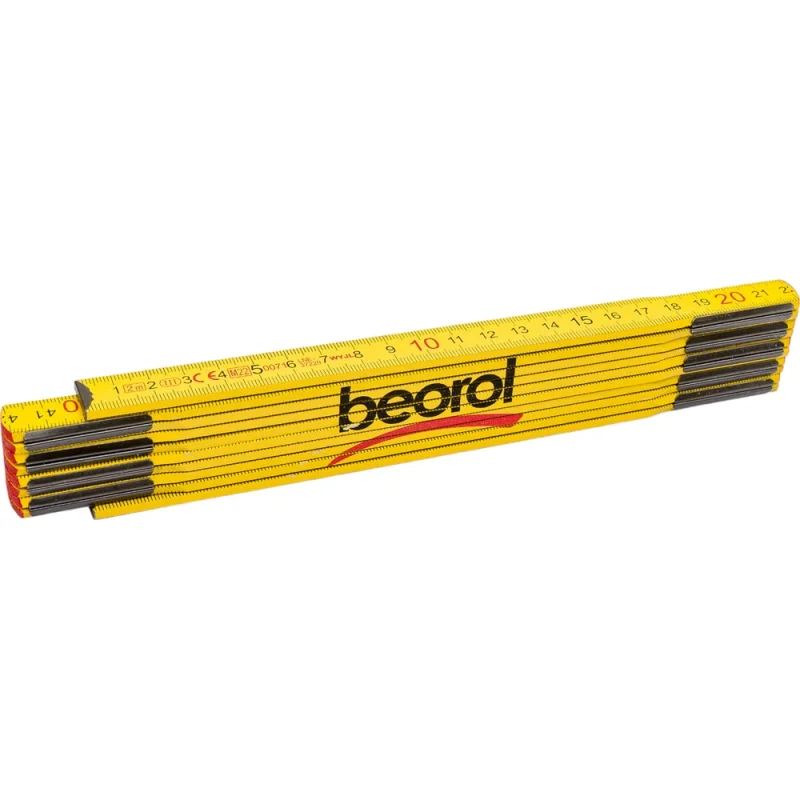 Складной метр BEOROL 2 м х 16 мм деревянный 245880