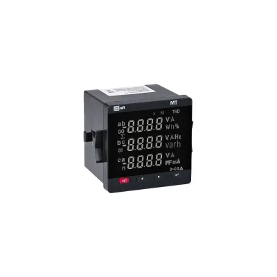 Мультиметр цифровой Dekraft МТ-72D, трехфазный, вход 100 В 5 А, LCD-дисплей, 72х72 мм, 51410DEK