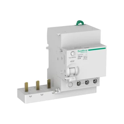 Блок дифференциального тока (БДТ) Systeme Electric Systeme9 63 A, 3 P, 300 мА, Тип-A-S, 400 В S9V29363