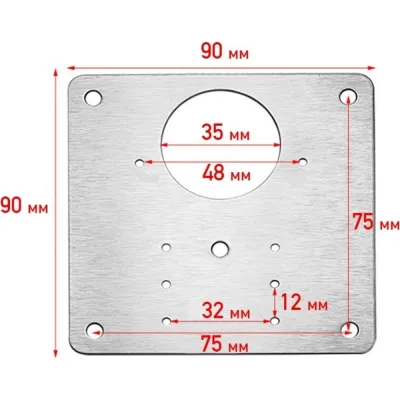 Пластины Brante для ремонта петель 2 шт, 90x90x0,7 мм 101339