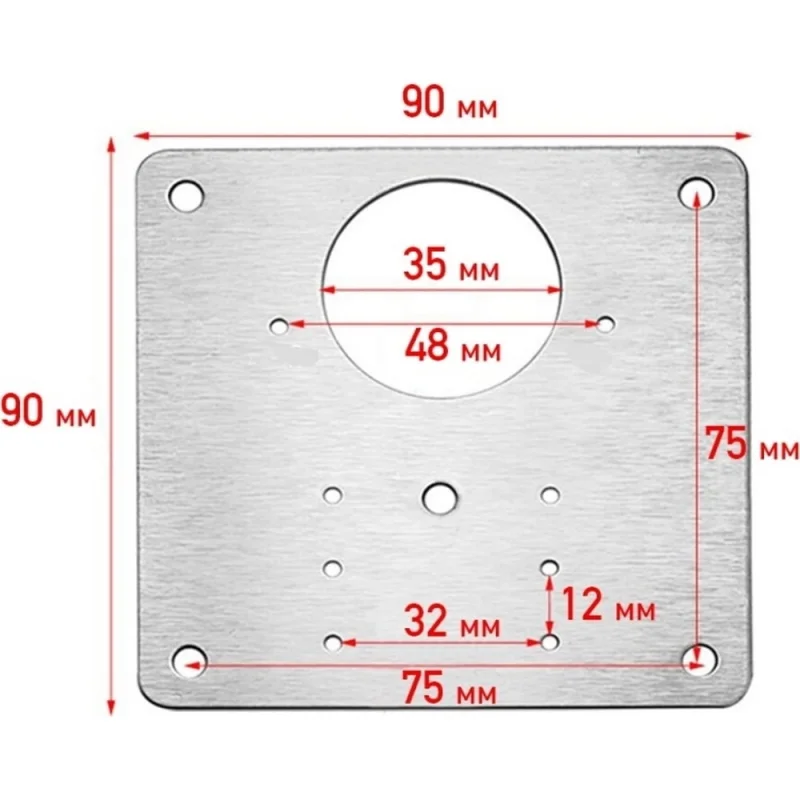 Пластины Brante для ремонта петель 2 шт, 90x90x0,7 мм 101339