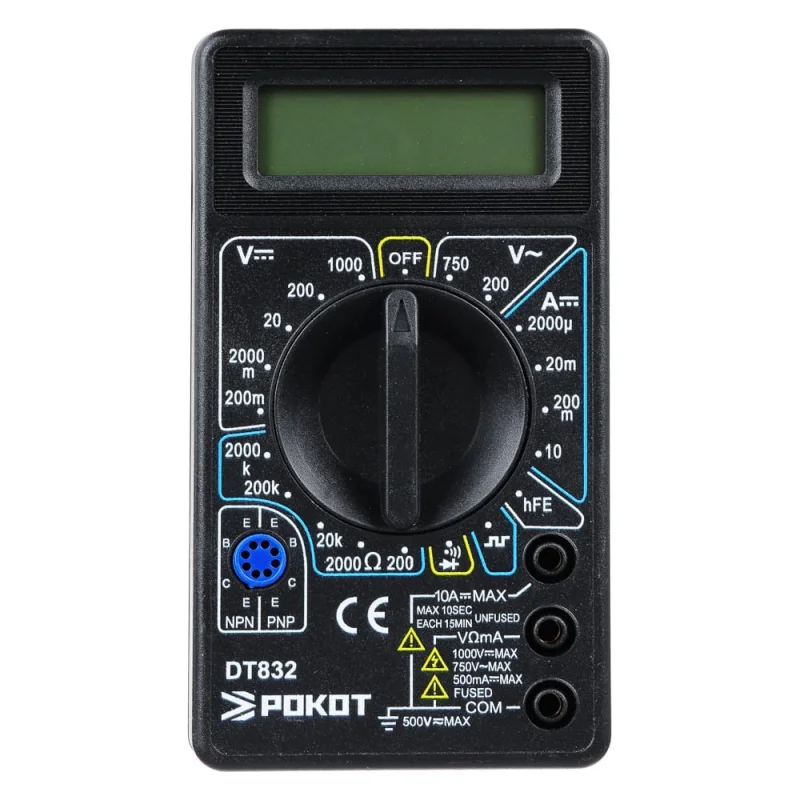 Цифровой мультиметр РОКОТ DT-832 660-015