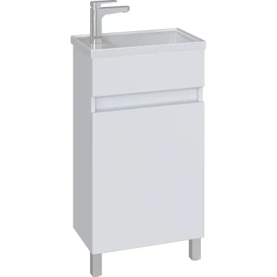 Тумба с раковиной в ванную RUVANN FORTO 45 + Фостер 45 напольная Т.FORTO.П-45Н-KIT-FOS