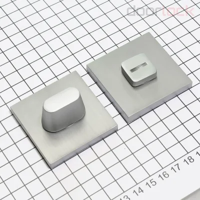 Поворотная кнопка Doorlock DL TK06/S/WC Slim SC матовый хром, квадратная розетка, шток 6мм 73266