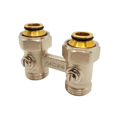 Прямой Н-образный клапан Heizen 3/4", для биметаллического радиатора БМ 3/4