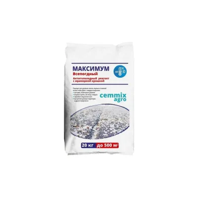 Противогололедный реагент CEMMIX Максимум 20 кг pgrm20