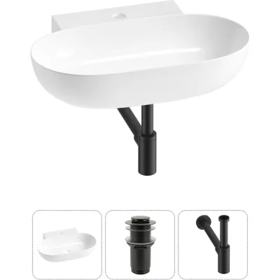 Комплект Wellsee 3 в 1 Lavinia Boho Bathroom Sink накладная/подвесная раковина 58x40 см 20215132R