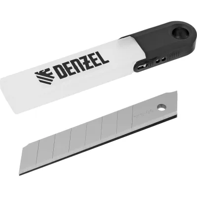 Лезвия 18 мм, сталь SK5, 0.6 мм, усиленные, 5 шт Denzel 79305