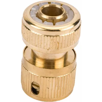 Коннектор SM-HQC0404 1/2" с аквастопом латунный ST SanTrade 0142