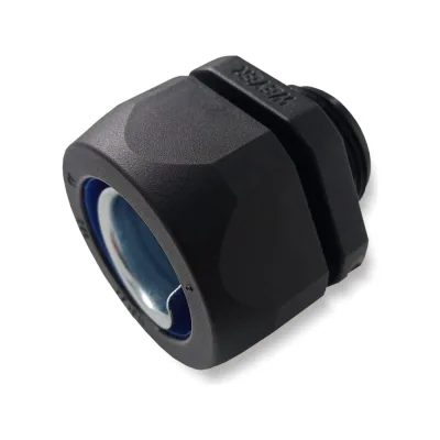 DPJKT-10-M16B - муфта для гофрированных труб - коннектор прямой, нар. M16x1.5, Weyer WE6300200