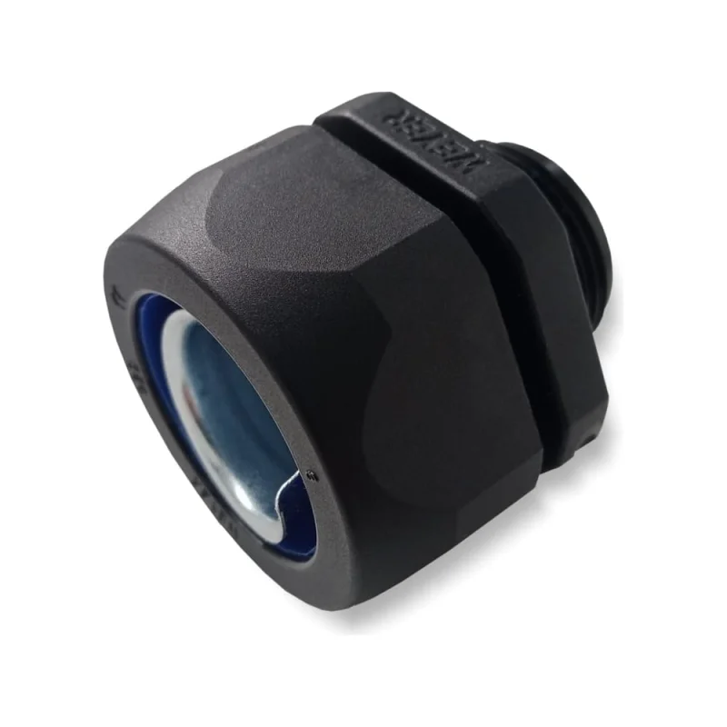 DPJKT-10-M16B - муфта для гофрированных труб - коннектор прямой, нар. M16x1.5, Weyer WE6300200