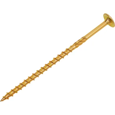 Конструкционный саморез Gigant желтый цинк 6x120 TORX острый 100 шт 123829