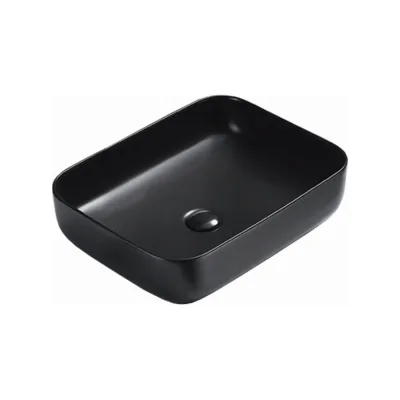 Накладная раковина Azario AZ-78109MB 500х390х130 мм, матовый черный 00078148