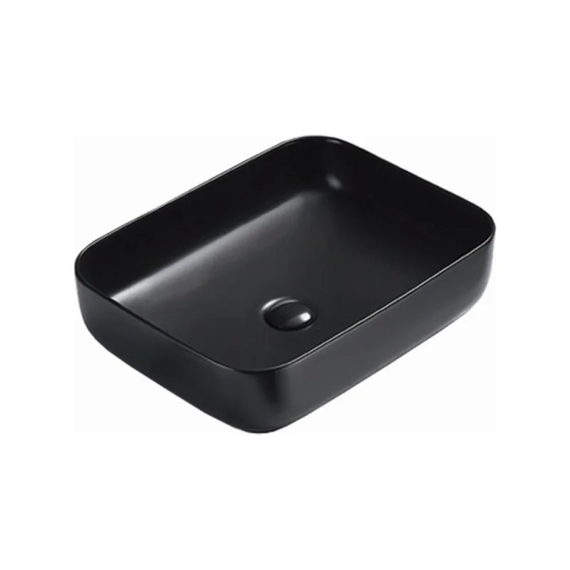 Накладная раковина Azario AZ-78109MB 500х390х130 мм, матовый черный 00078148