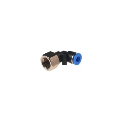 Фитинг угловой для пластиковых трубок (6 мм; 1/4F) ROCKFORCE RF-SPLF06-02(2317)