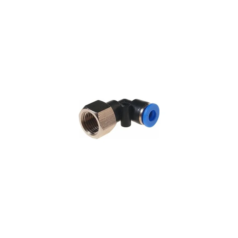 Фитинг угловой для пластиковых трубок (6 мм; 1/4F) ROCKFORCE RF-SPLF06-02(2317)