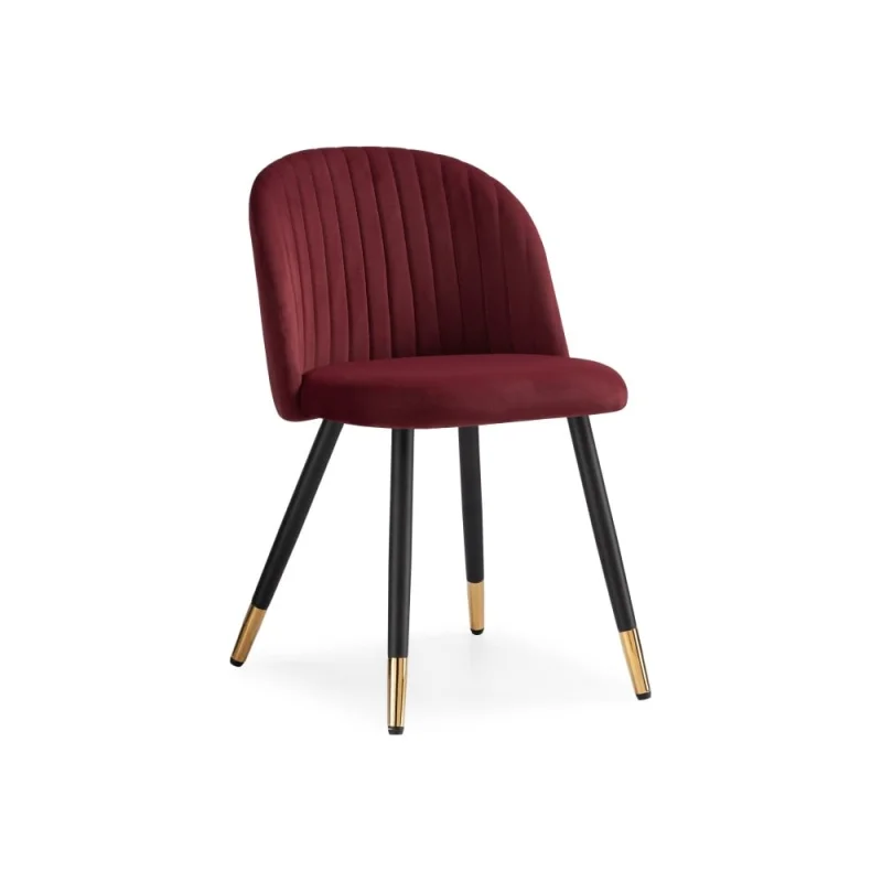 Стул на металлокаркасе Woodville gabi wine red/black 15087