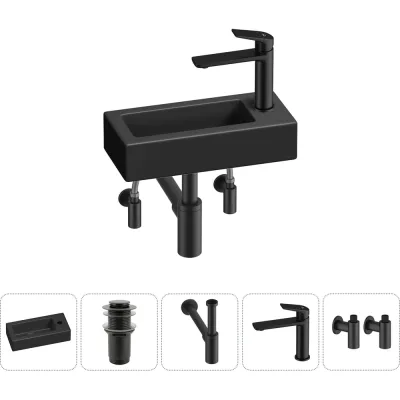 Комплект 5 в 1 Wellsee Bathroom Sink накладная/подвесная раковина 37x18 см состоит 20215879R