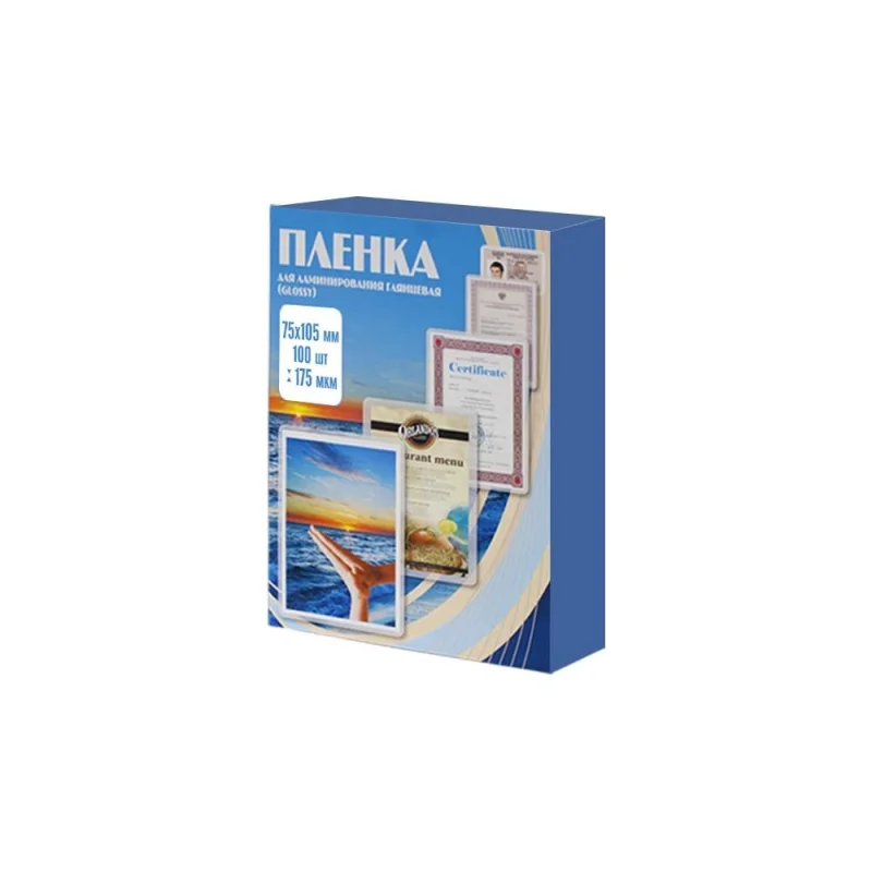 ΠΠ»Π΅Π½ΠΊΠ° Office Kit 75x105, 175 ΠΌΠΊΠΌ, 100 ΡΡ. PLP11209